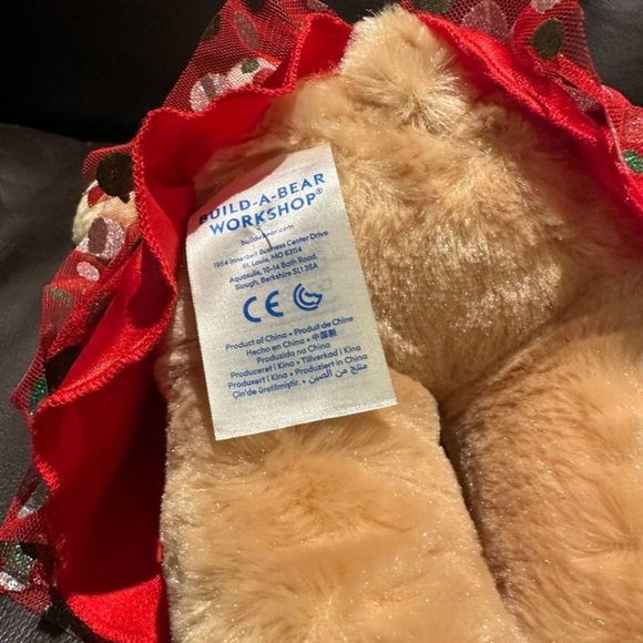 Build-A-Bear 16" Christmas Teddy Bear Plush Toy, Stuffed Animal Collectible - Picture 4 of 5